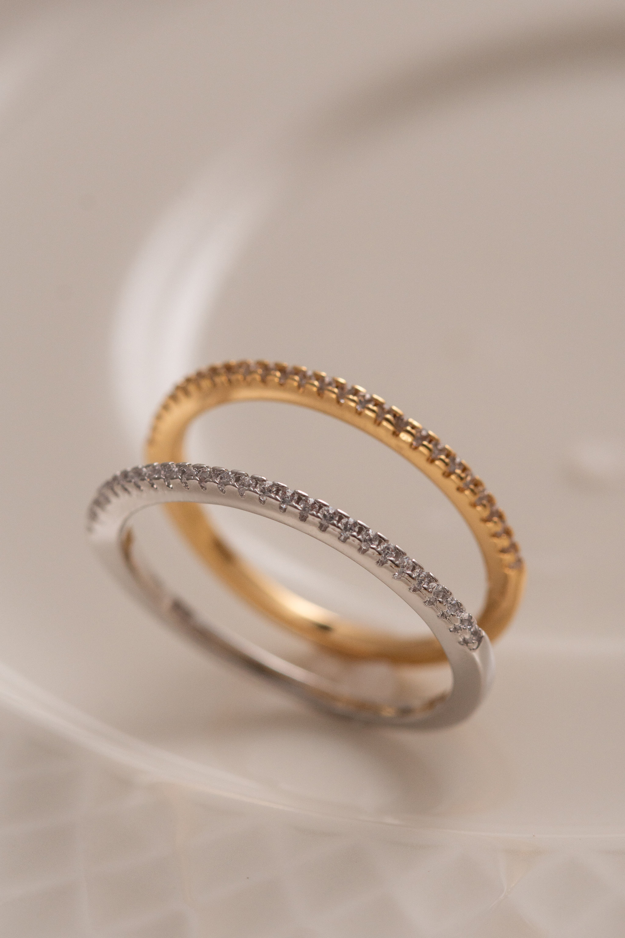ANEL APARADOR MICRO ZIRCONIA DOURADO 21