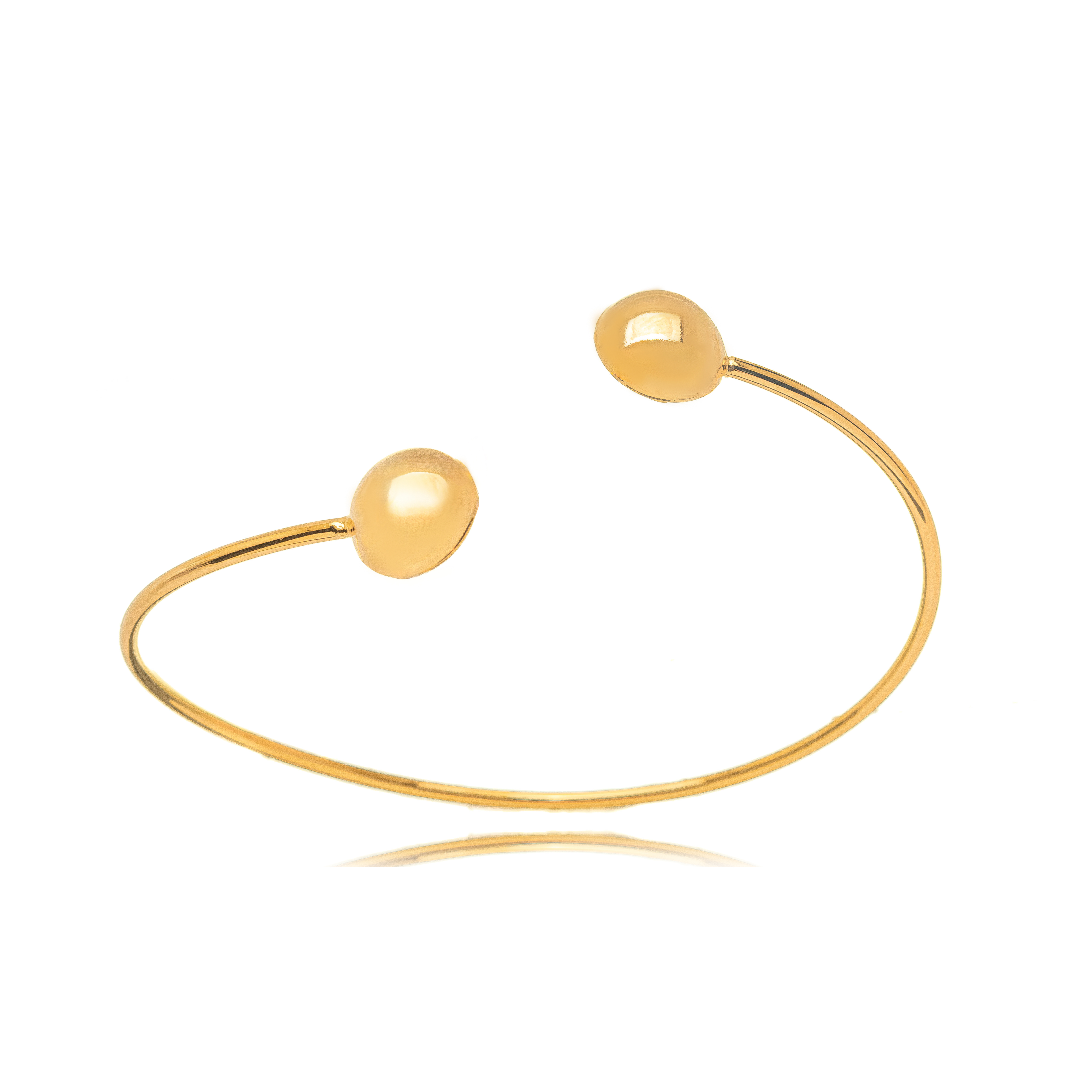 BRACELETE BICEPS BOLA LISA DOURADO