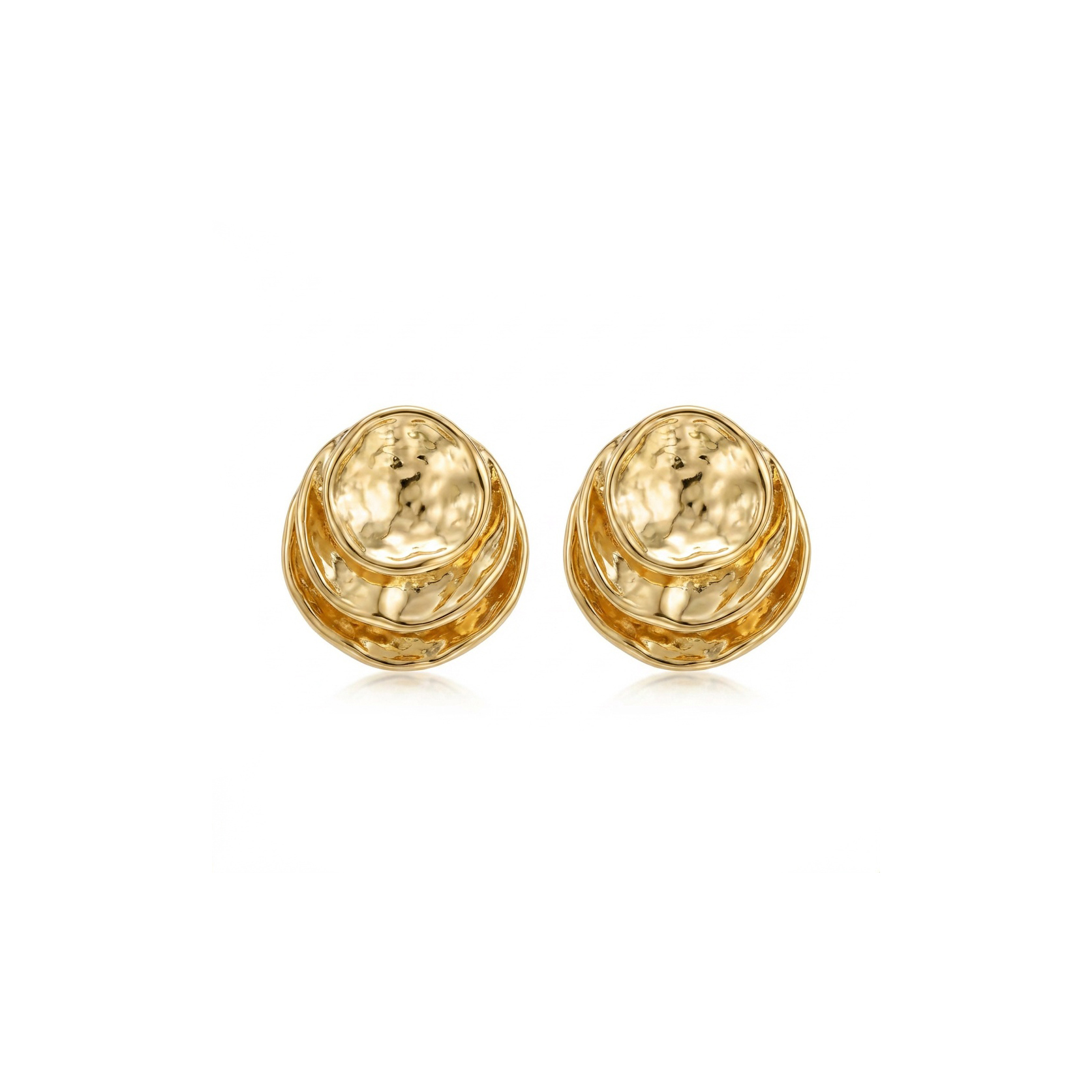 BRINCO REDONDO CAMADAS ORGANICO LISO DOURADO