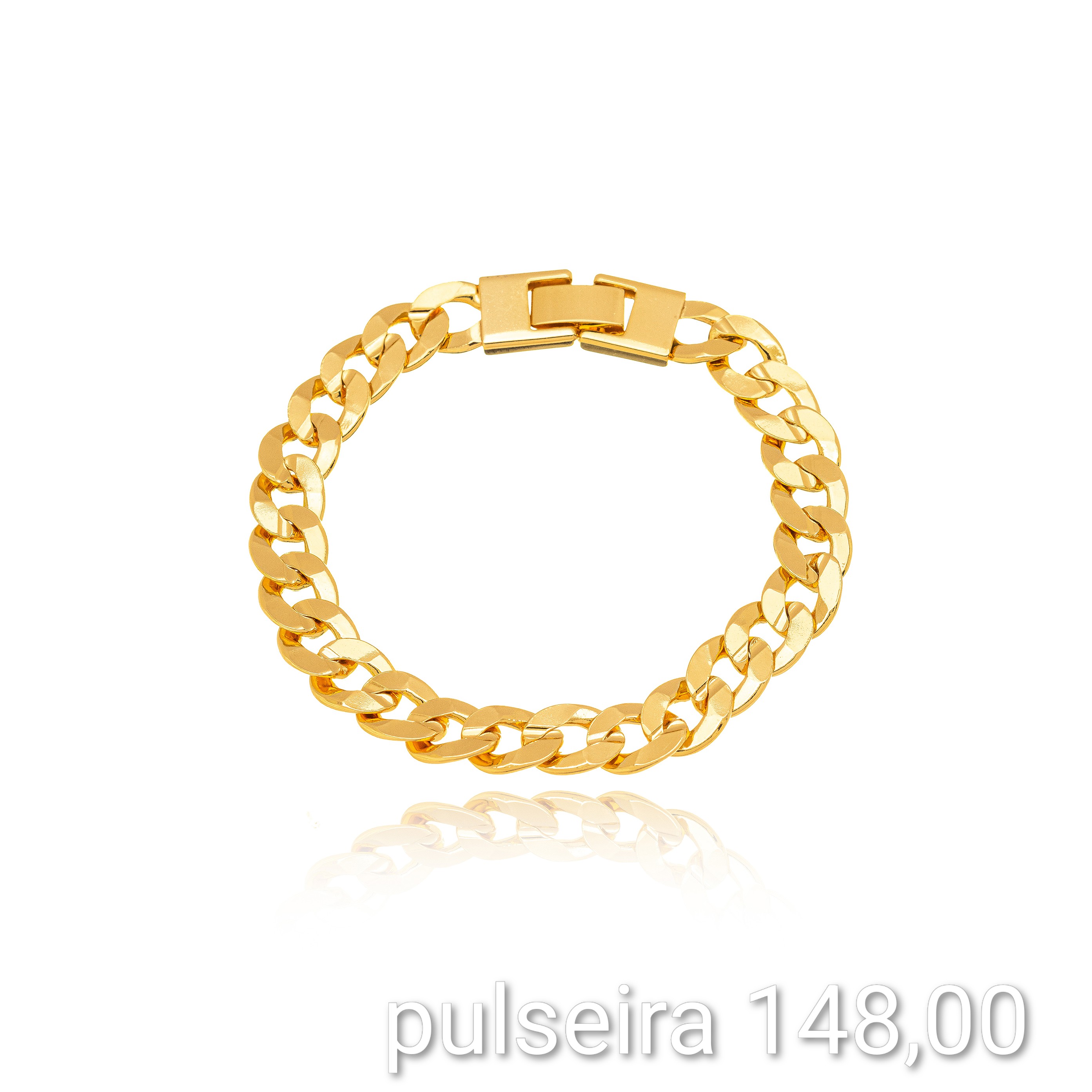 PULSEIRA ELOS LISOS DOURADO