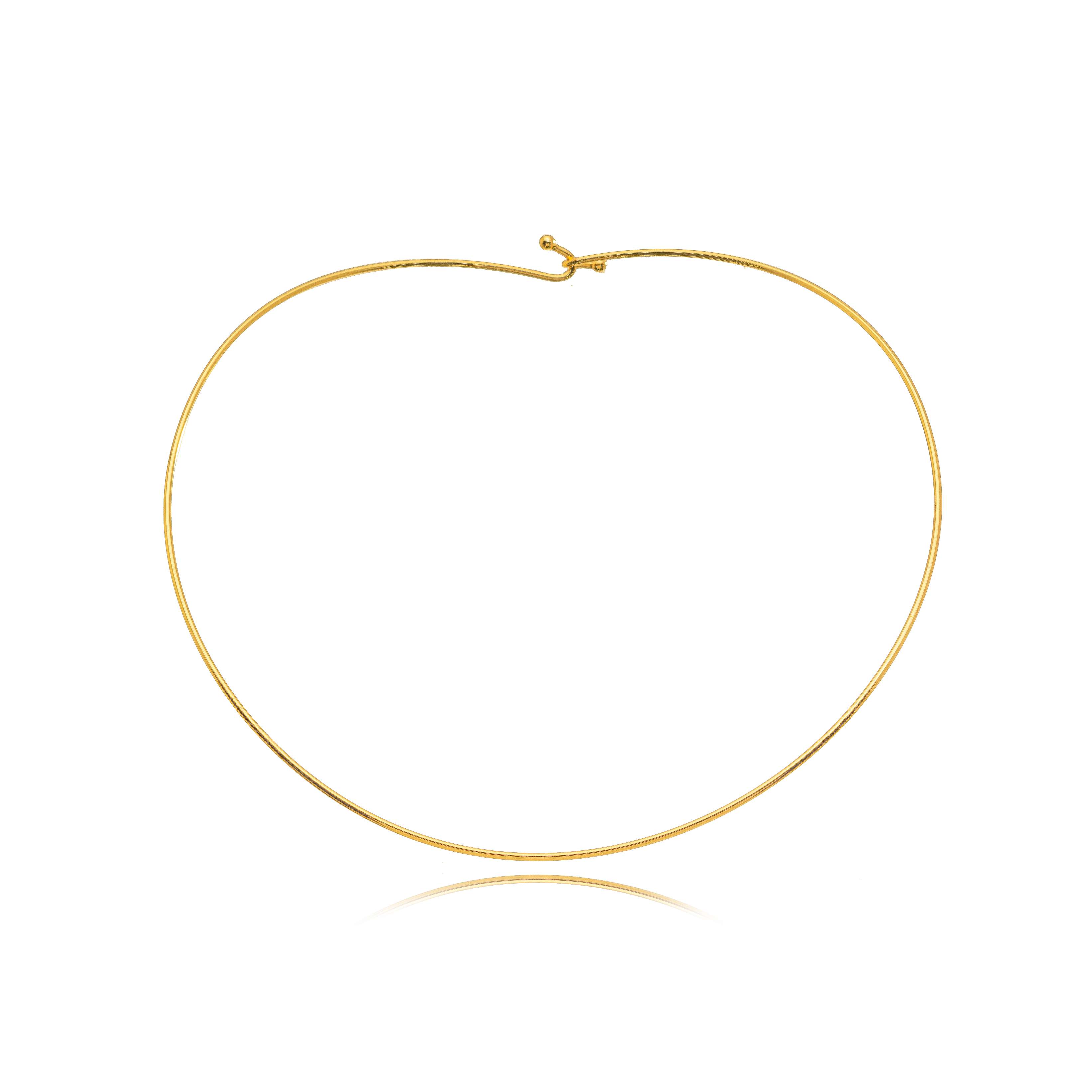 CHOKER ARO LISO DOURADO