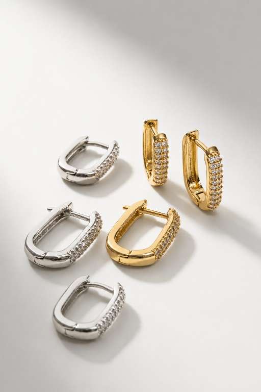 BRINCO TRIO ARGOLA MICRO ZIRCONIA BRANCO